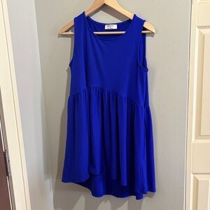 Zenana Vibrant Blue Mini Dress